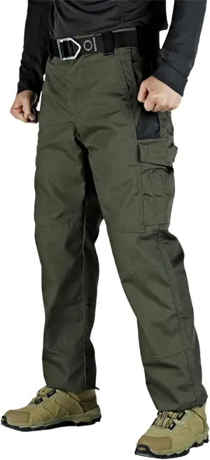 Cargo Pants for Men Warm Fleece Lined Pants Military Tactical Camo Pants Waterproof Stretch Hiking Outdoor Pants