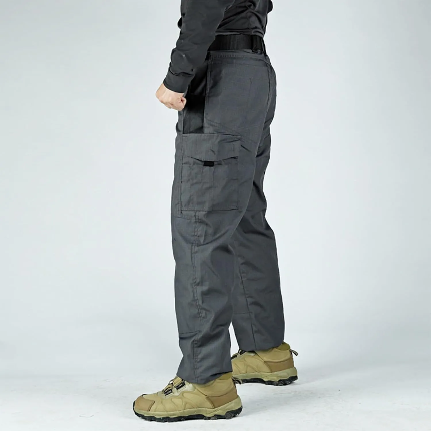 Cargo Pants for Men Warm Fleece Lined Pants Military Tactical Camo Pants Waterproof Stretch Hiking Outdoor Pants