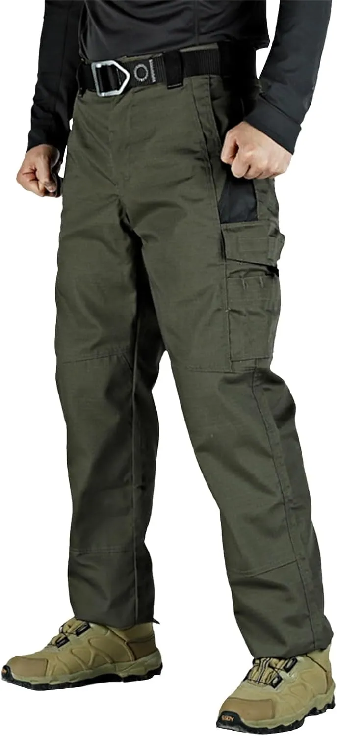 Cargo Pants for Men Warm Fleece Lined Pants Military Tactical Camo Pants Waterproof Stretch Hiking Outdoor Pants