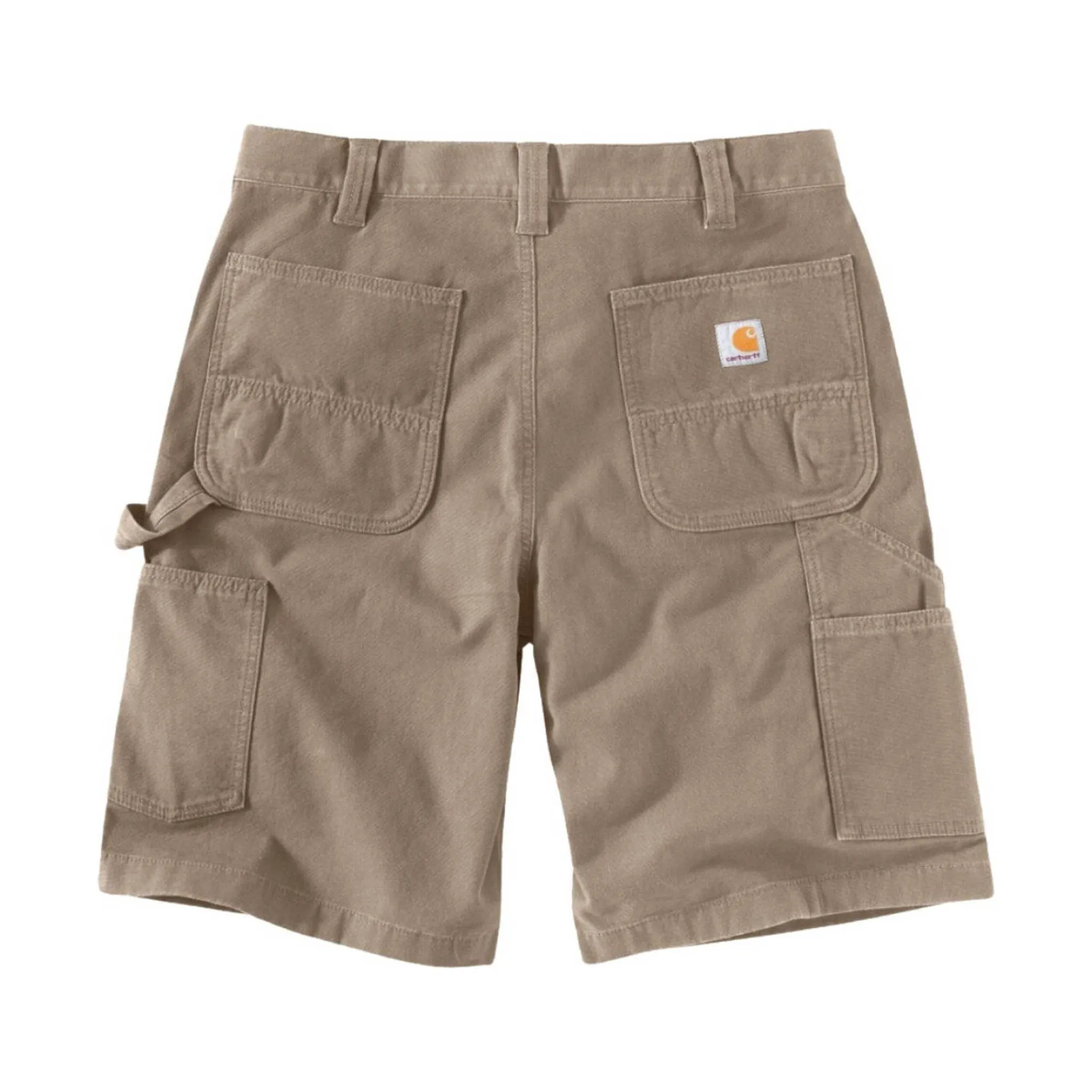 Carhartt Men's Rugged Flex Relaxed Fit Canvas Utility Work Shorts 11 Inch - Tan