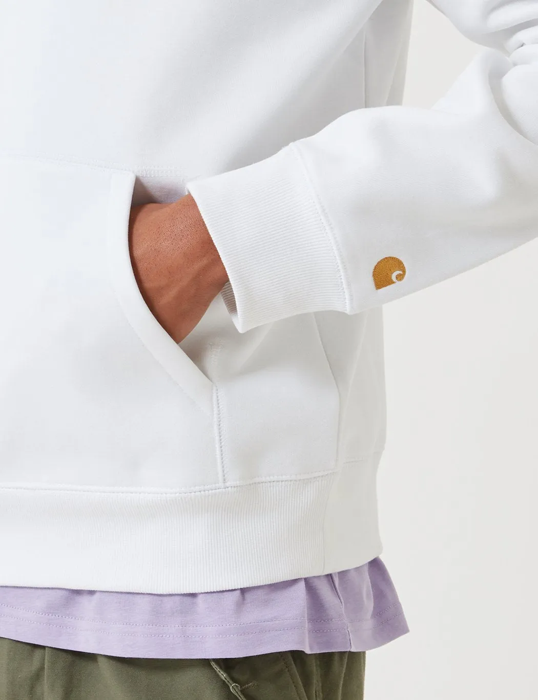 Carhartt-WIP Chase Hooded Sweatshirt - White