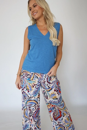 Carly Tank - Starry Night (FINAL SALE) Hidden Ventilation Zones