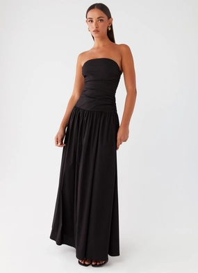 Carmel Maxi Dress - Black Fit Choice LowProfileZipper