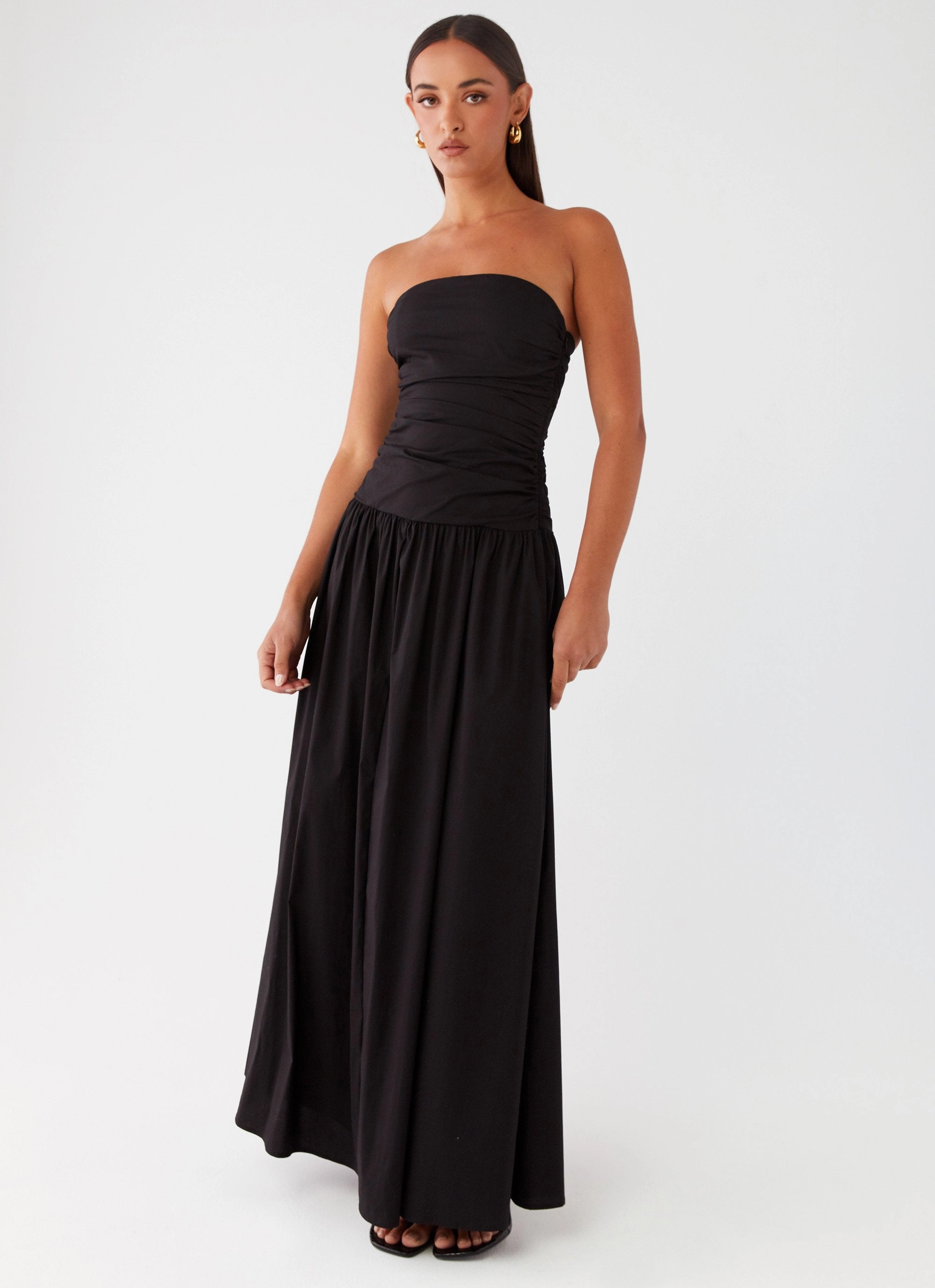 Carmel Maxi Dress - Black Fit Choice LowProfileZipper