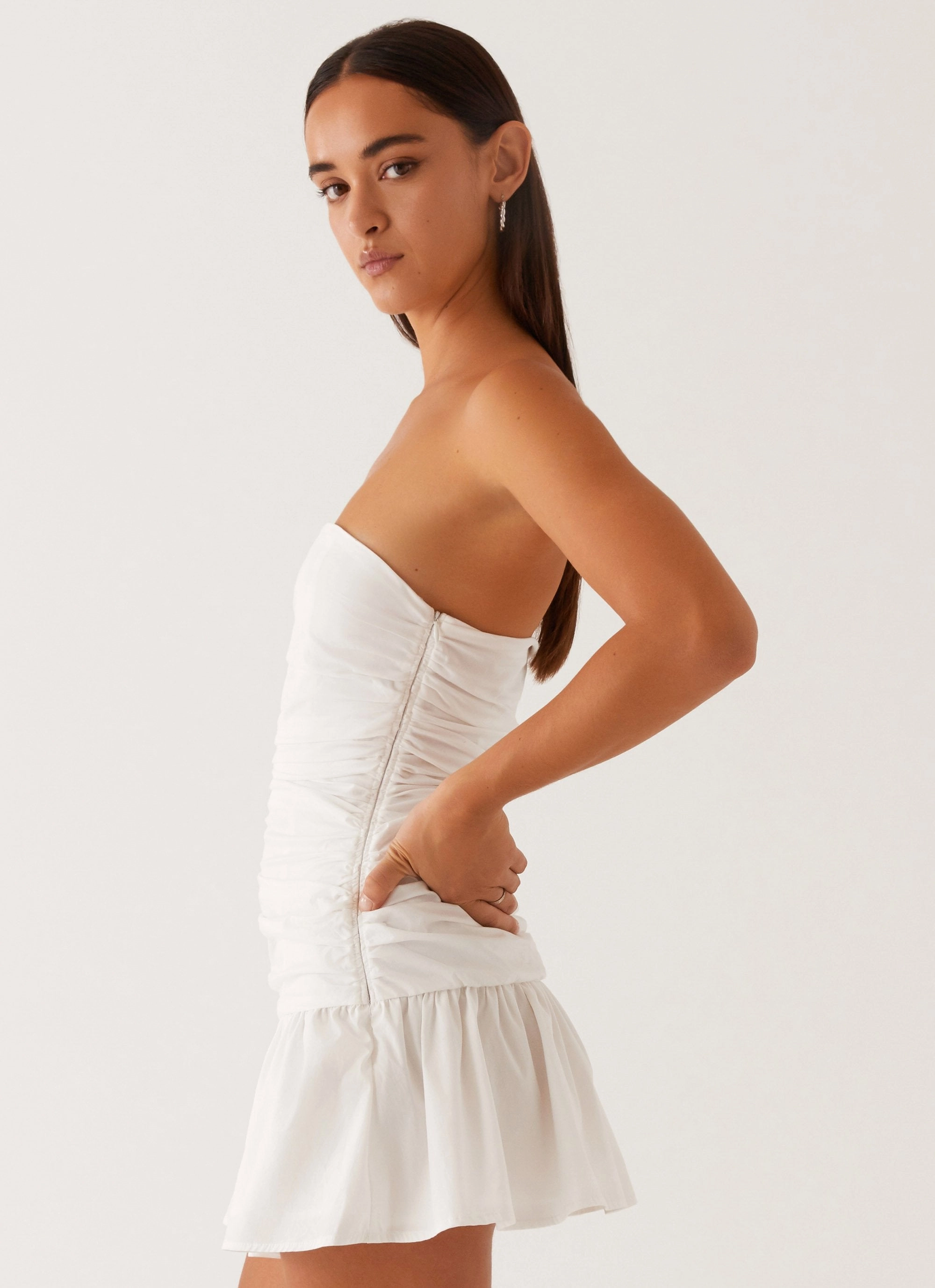 Carmel Mini Dress - White Runway-Ready