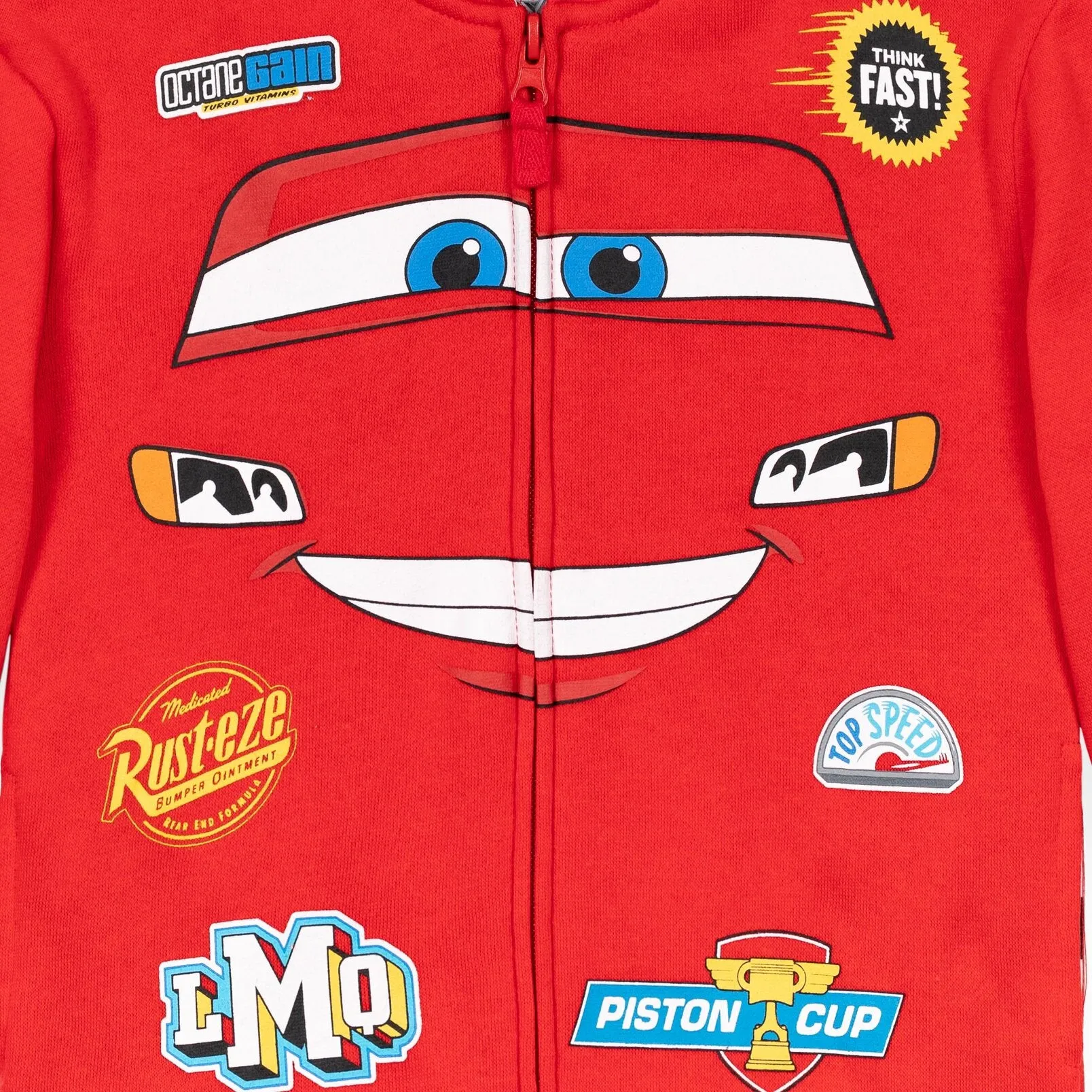 Cars Pixar Cars Lightning McQueen Fleece Zip Up Hoodie