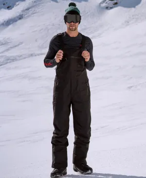 Carve Mens Bib Front Ski Pants - Black