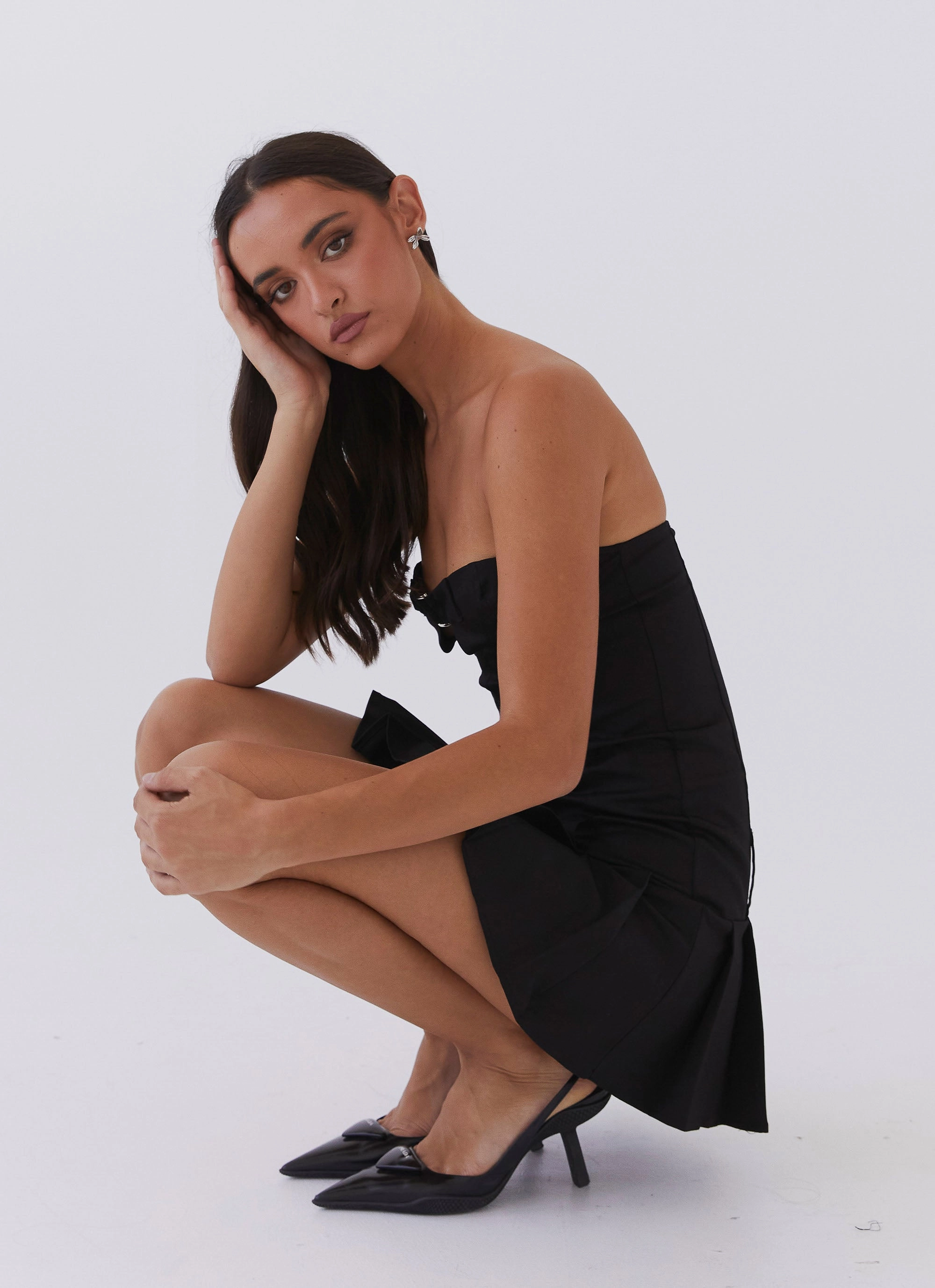Case Closed Mini Dress - Black Simple Yet Elegant