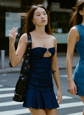 Case Closed Mini Dress - Dark Indigo Weekend Fresh