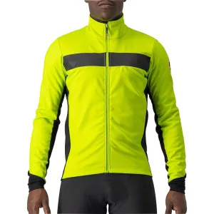 Castelli Raddoppia 3 Mens Cycling Jacket - Yellow