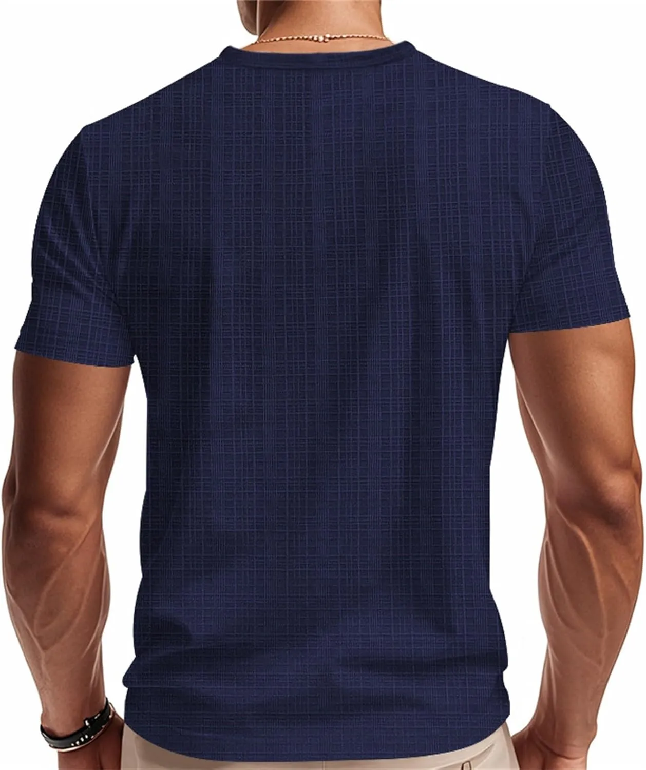 Casual V-Neck Short Sleeve Shirts for Men Linen Fashion Beach Yoga Vacation T-Shirt Relaxed Fit Summer Outdoor Tops