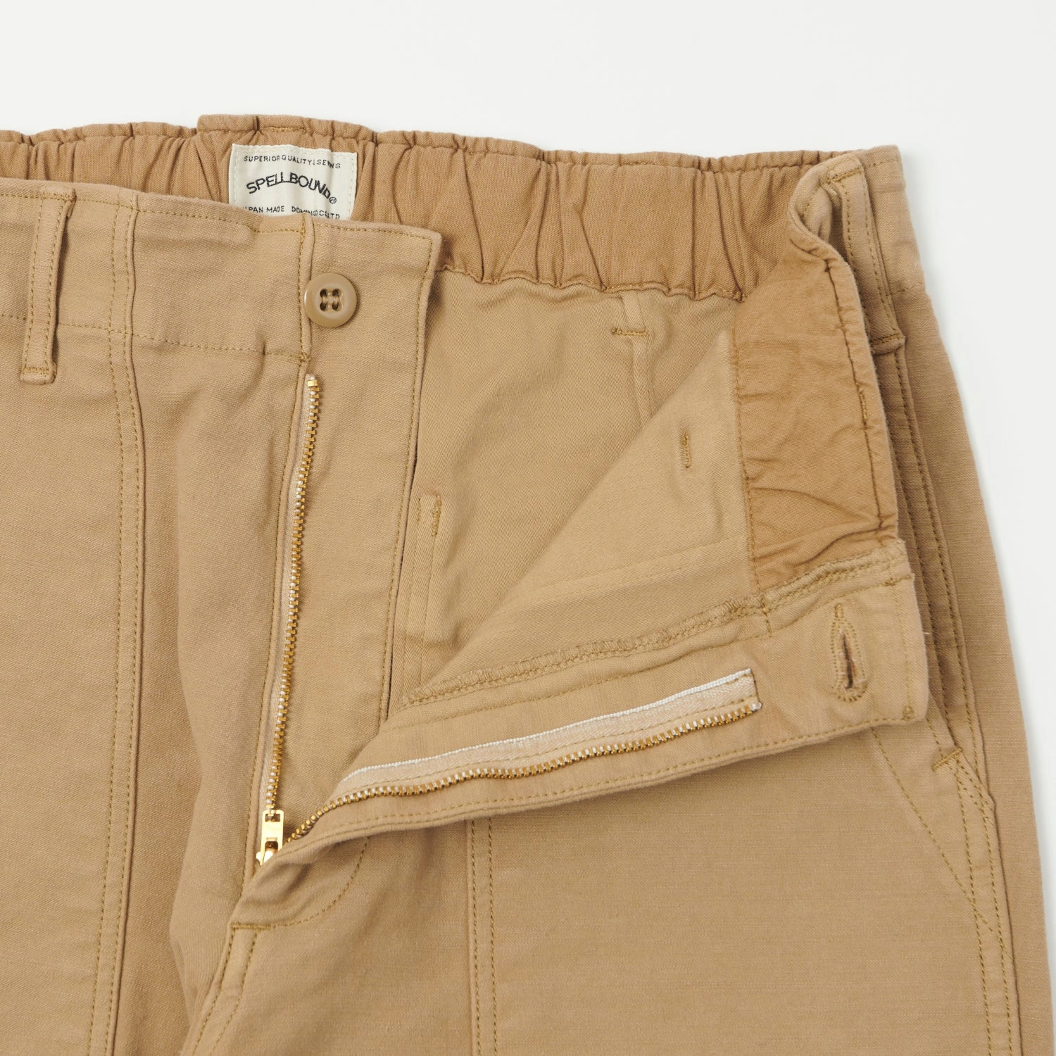 Rayon drape Spellbound Stretch Work Pant - Khaki Beige