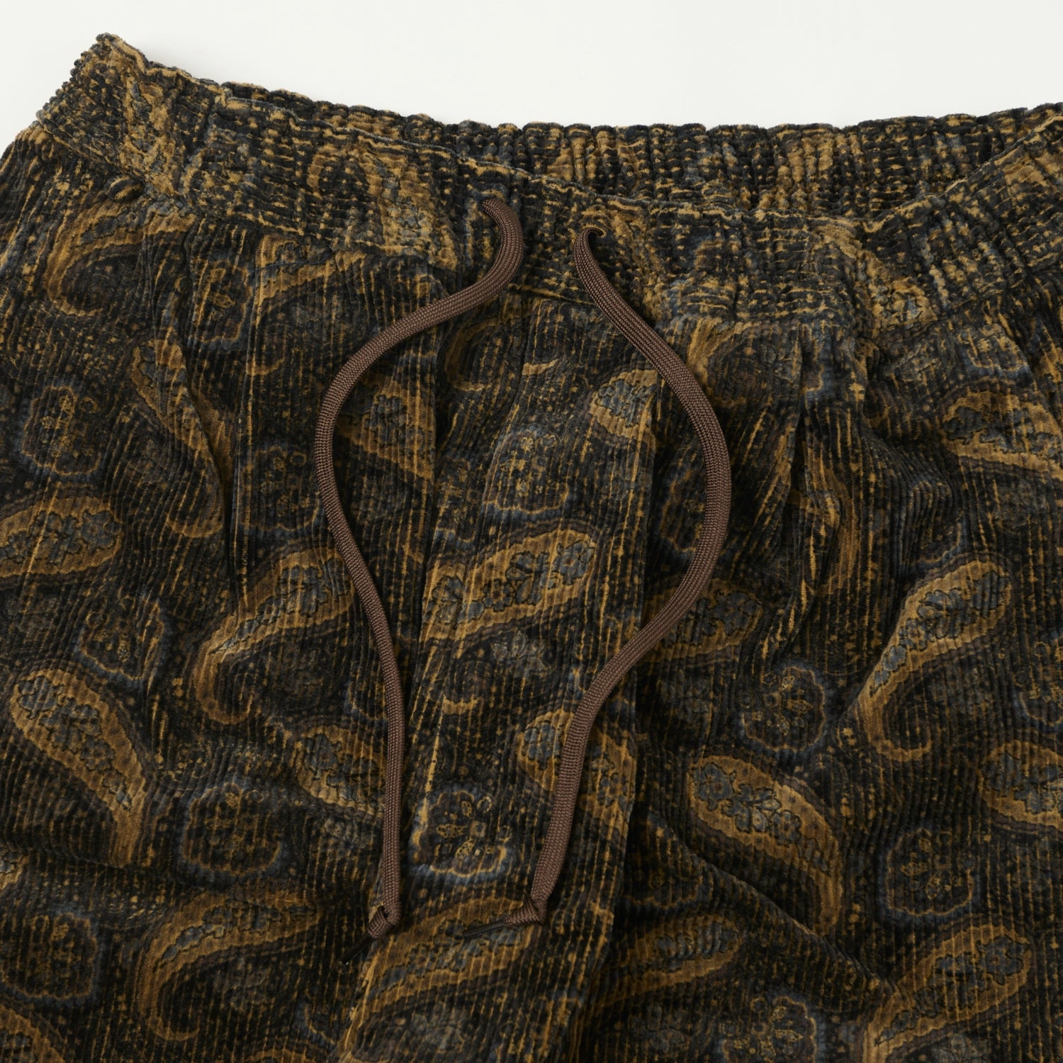 Casual Vibes Spellbound Paisley Corduroy Easy Pants - Brown