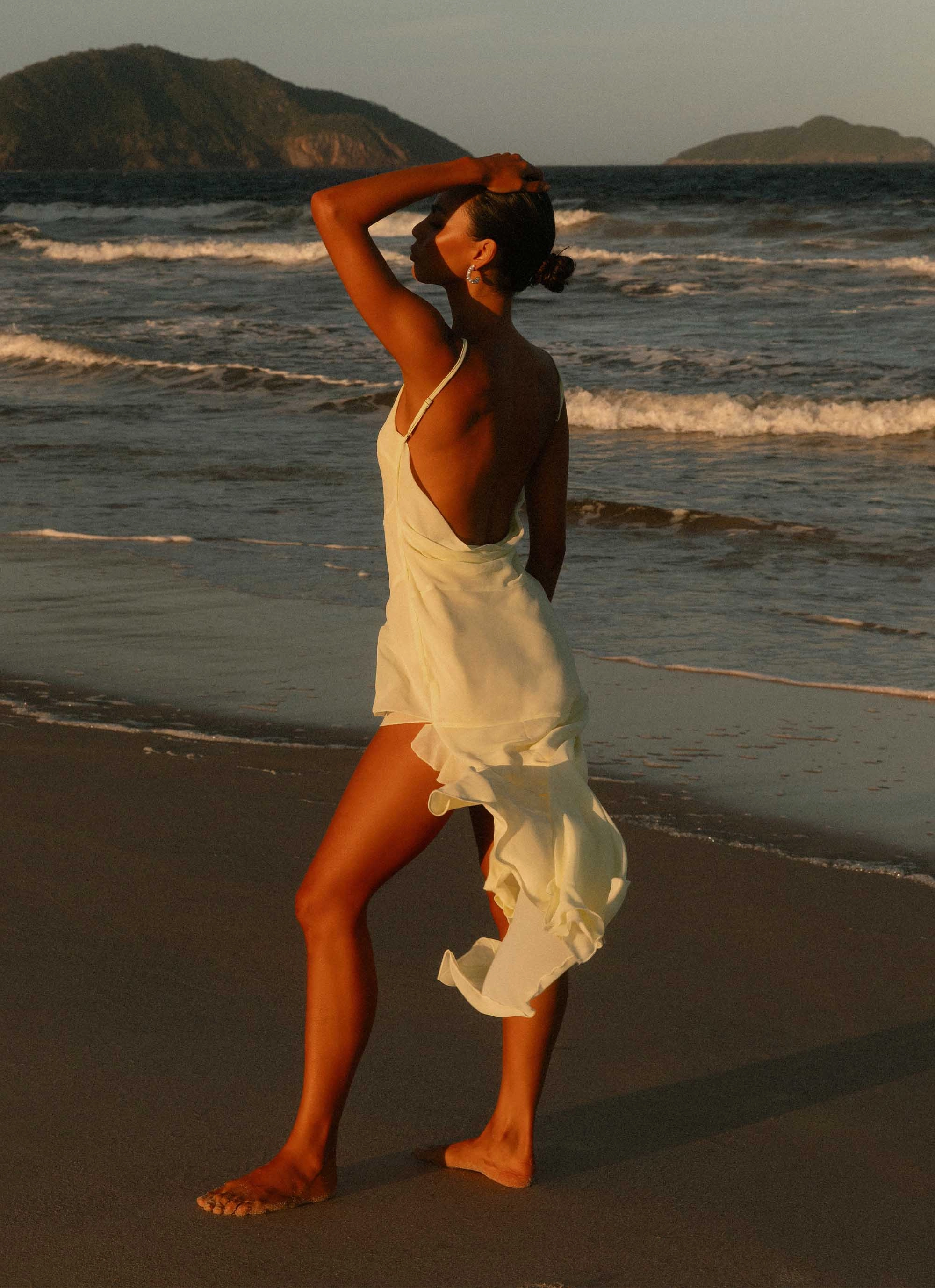 Ariel Maxi Dress - Baby Yellow Calm Beauty