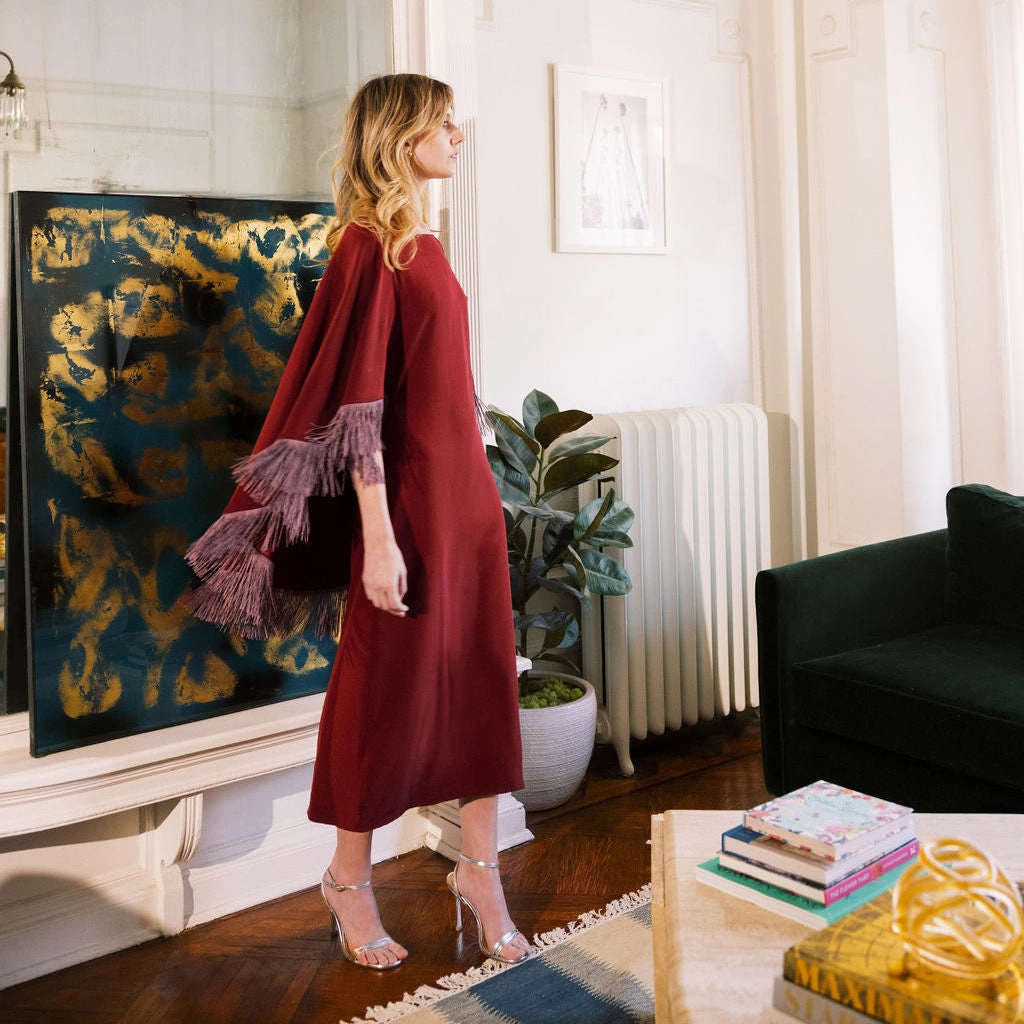 Sophisticated Design Love Energy MASON by MASON'S DAUGHTER Marcia Midi Dress