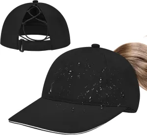 Century Star Waterproof Baseball Cap Ponytail Hat for Women Mens Running Golf Outdoor UV Protection Caps Unisex Sun Hats