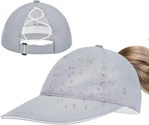 Century Star Waterproof Baseball Cap Ponytail Hat for Women Mens Running Golf Outdoor UV Protection Caps Unisex Sun Hats