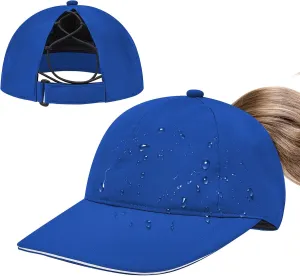 Century Star Waterproof Baseball Cap Ponytail Hat for Women Mens Running Golf Outdoor UV Protection Caps Unisex Sun Hats