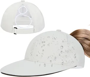 Century Star Waterproof Baseball Cap Ponytail Hat for Women Mens Running Golf Outdoor UV Protection Caps Unisex Sun Hats