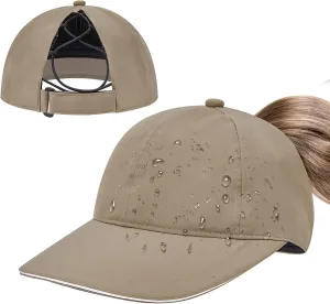 Century Star Waterproof Baseball Cap Ponytail Hat for Women Mens Running Golf Outdoor UV Protection Caps Unisex Sun Hats