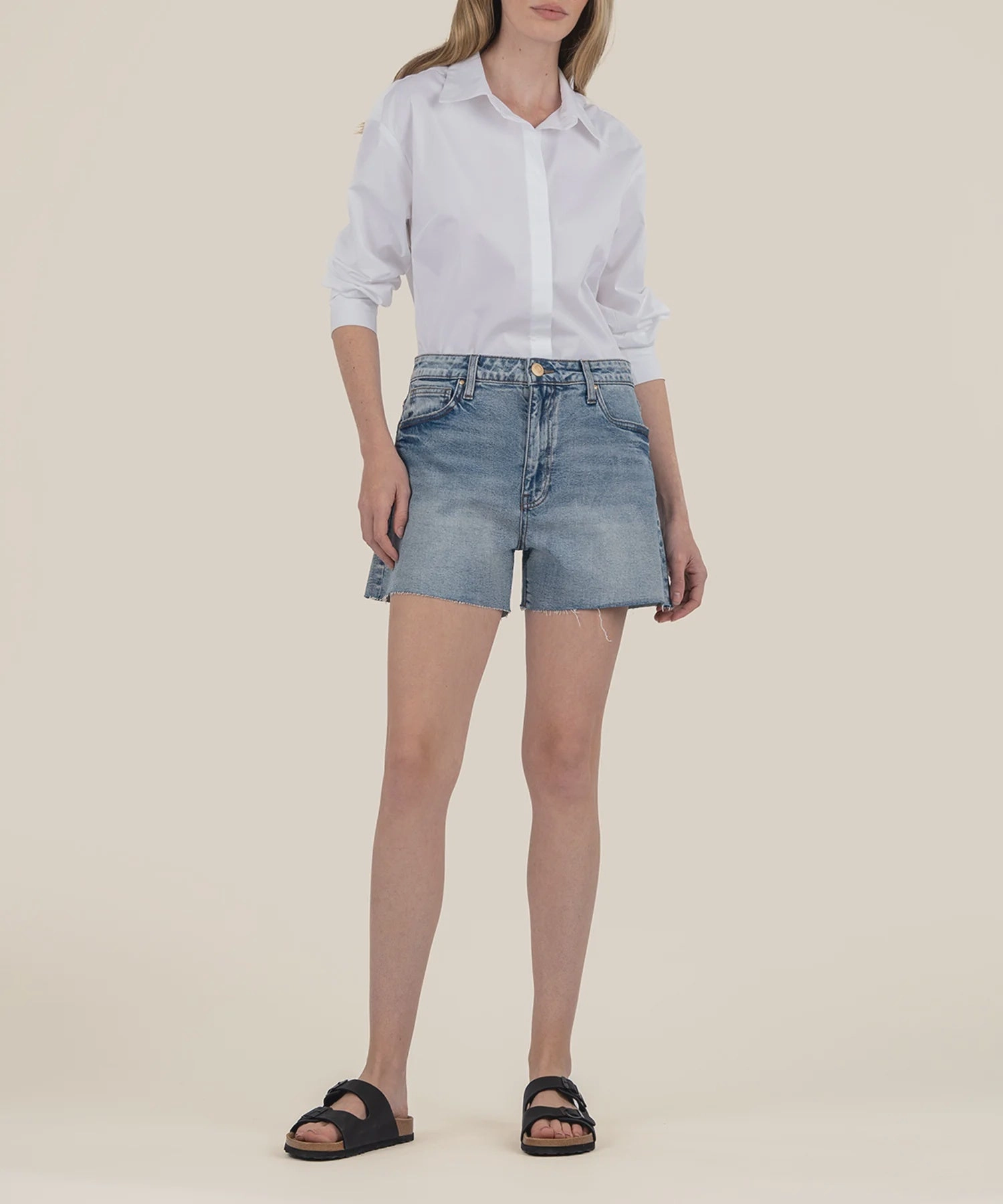 Taylor High Rise Short - Freedom Textured Fabric Finish