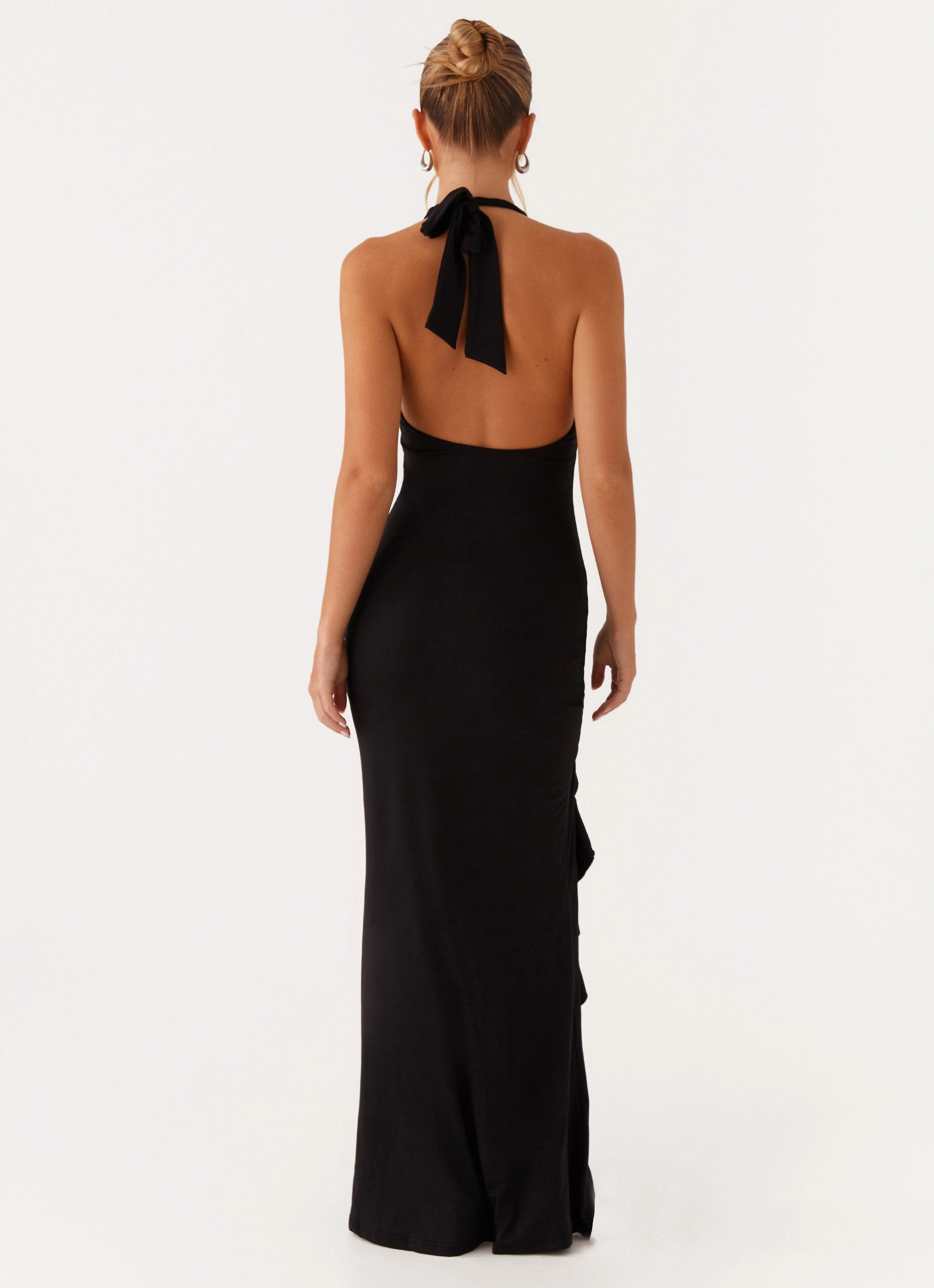Charmed By You Maxi Dress - Black Winter-Season