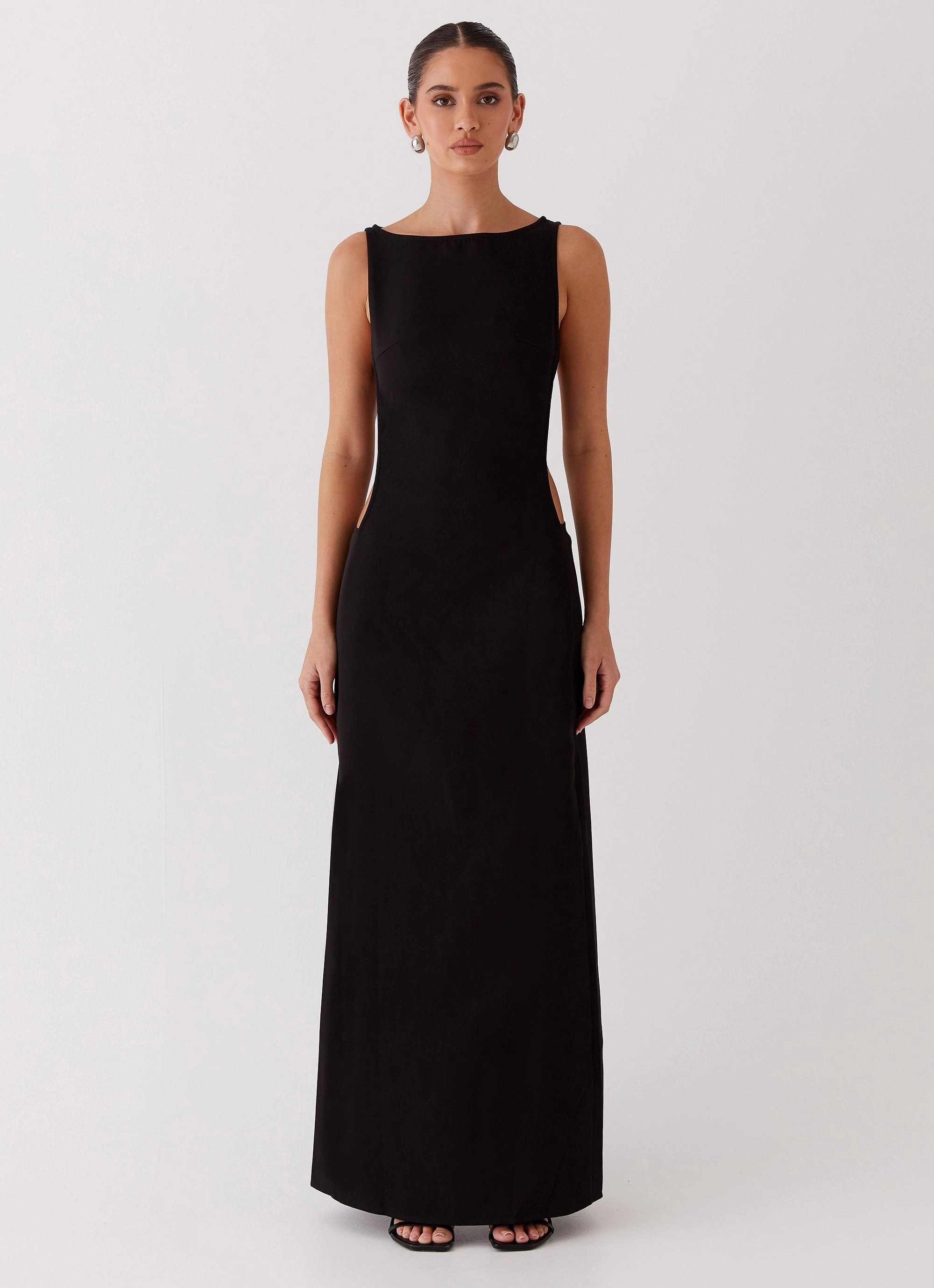 Cherish You Buckle Maxi Dress - Shadow Timeless Touch