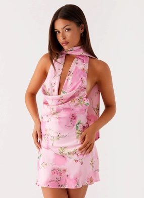 Heidi Mini Dress - Pink Floral Vibe Style Bold Fashion