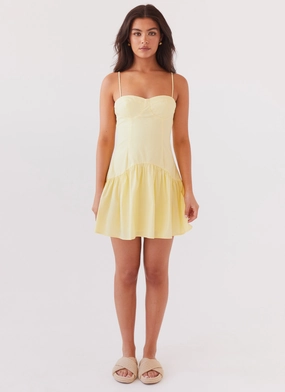 Sleek Design Fashion Forward Endless Summer Mini Dress - Canary