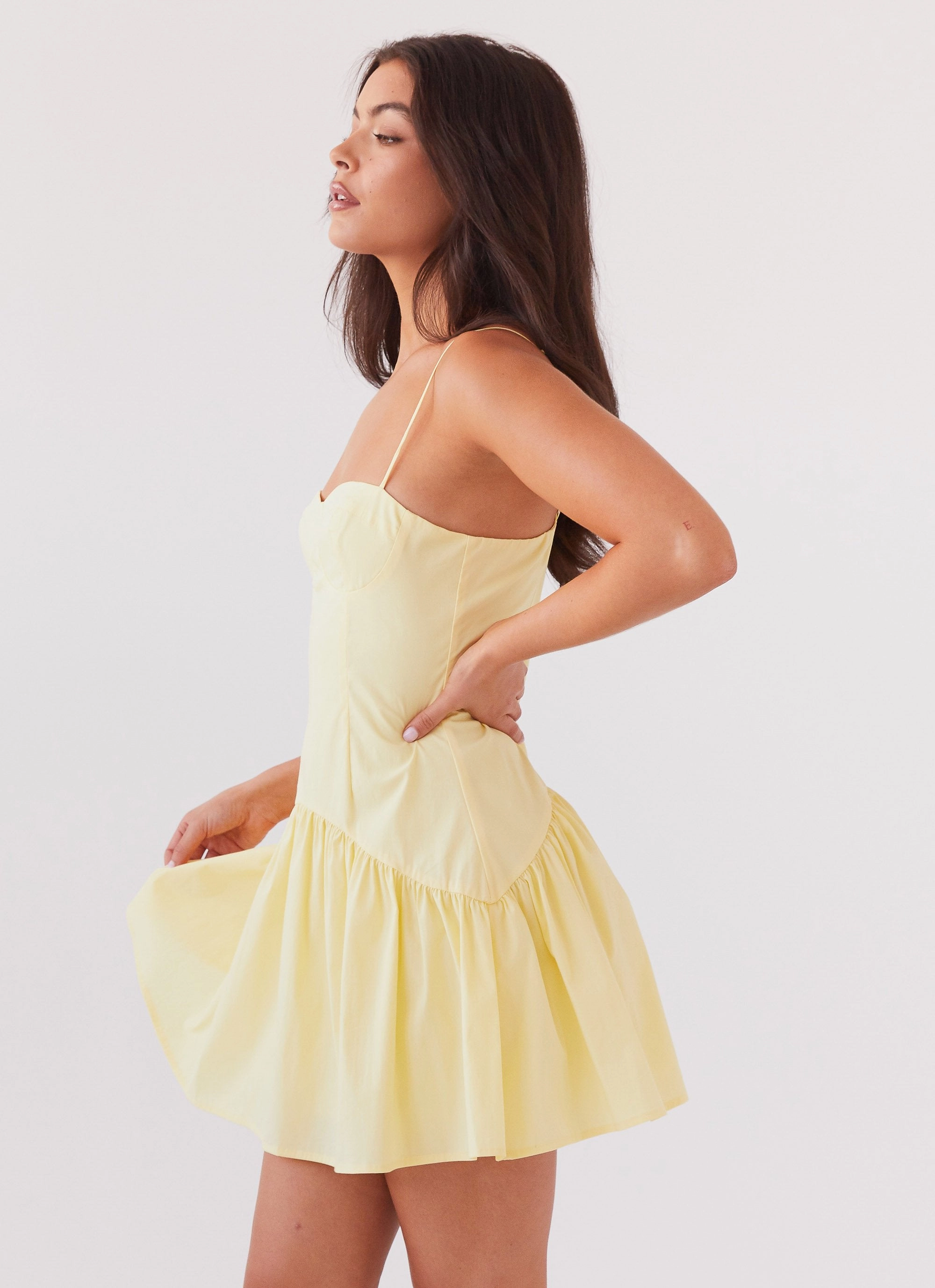 Flow Sleeve Endless Summer Mini Dress - Canary