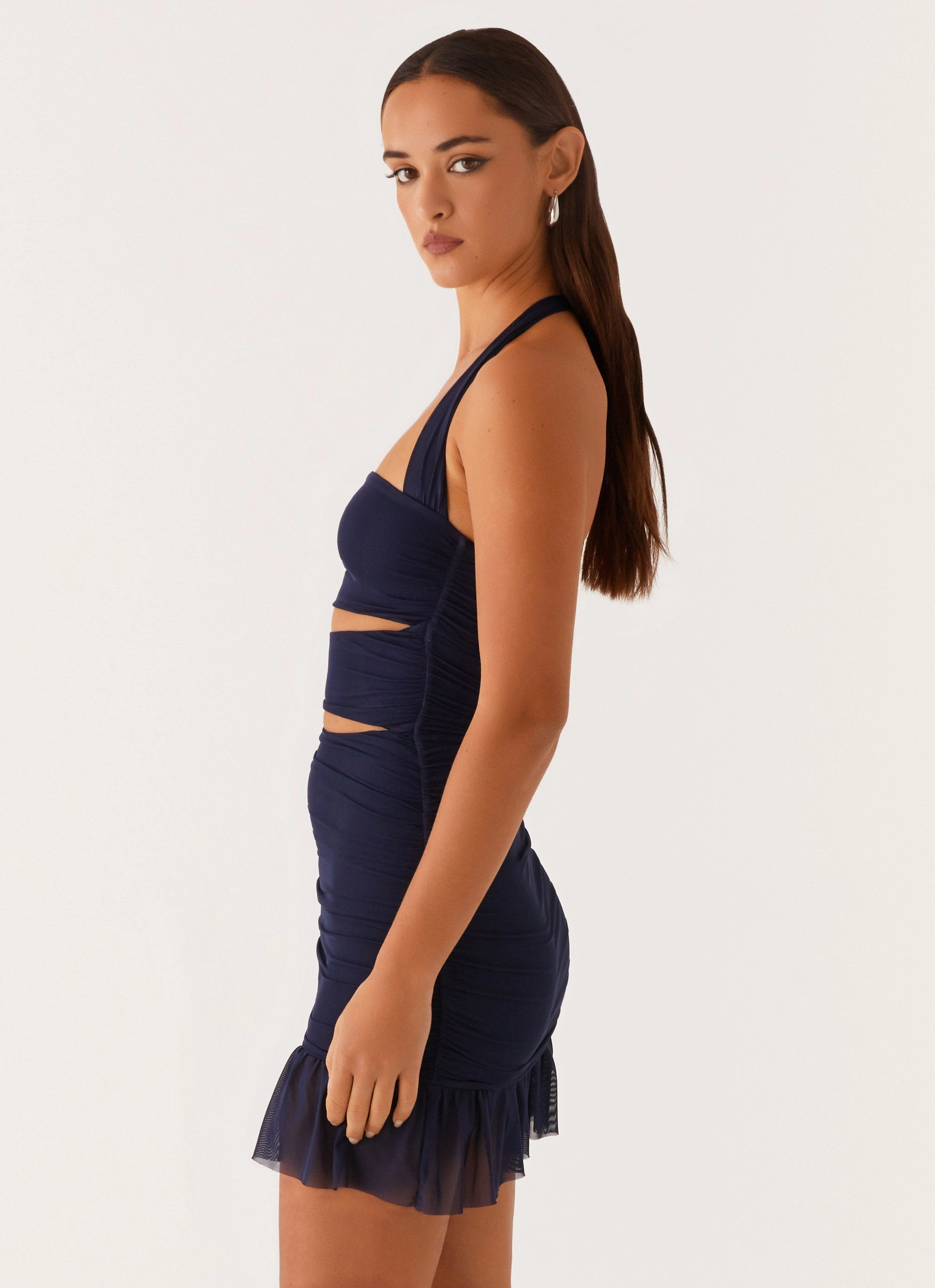 Climate-Adaptive Devyn Mini Dress - Navy