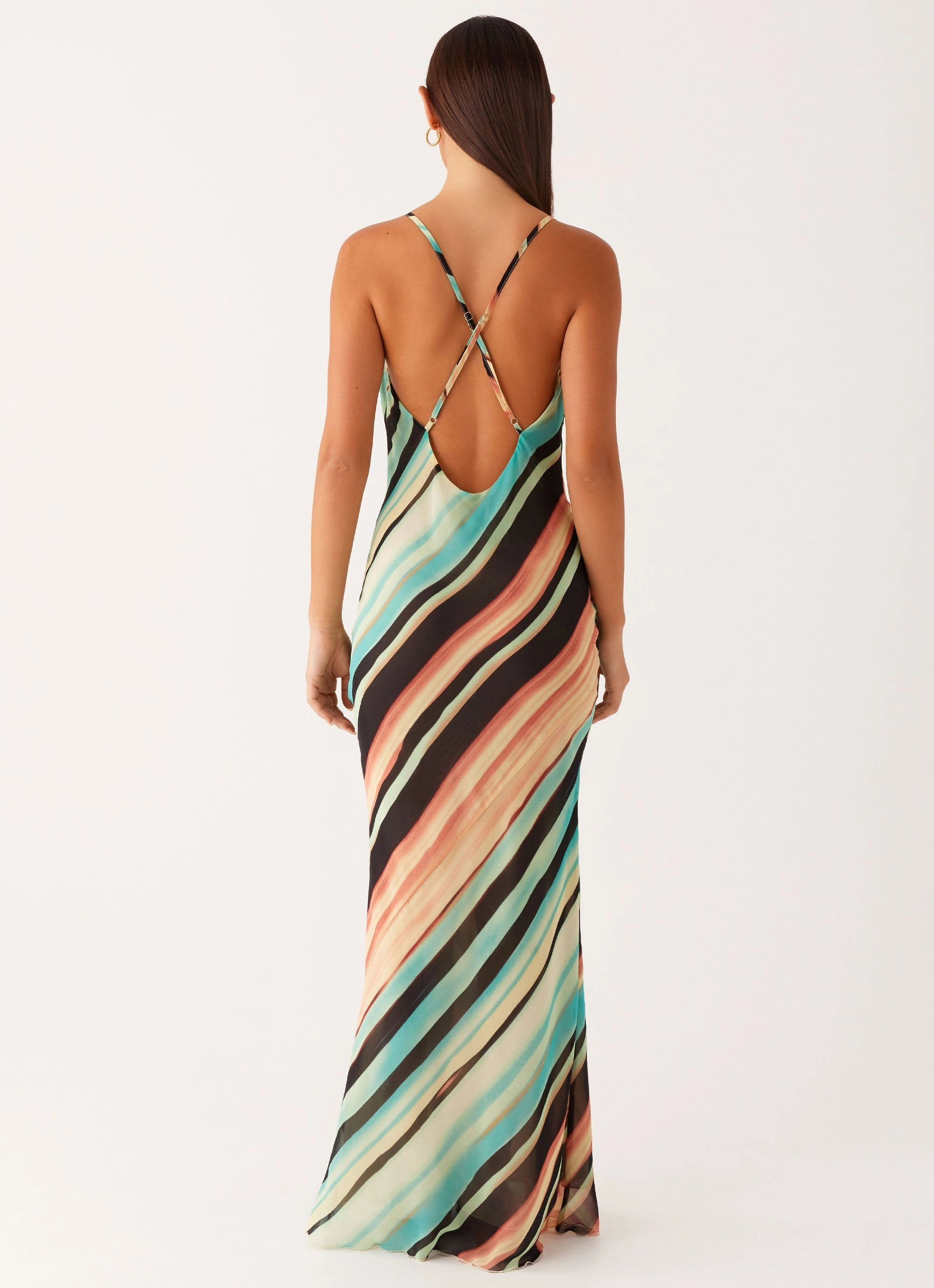 Never Knew Maxi Dress - Stripe Soft Fit Wear