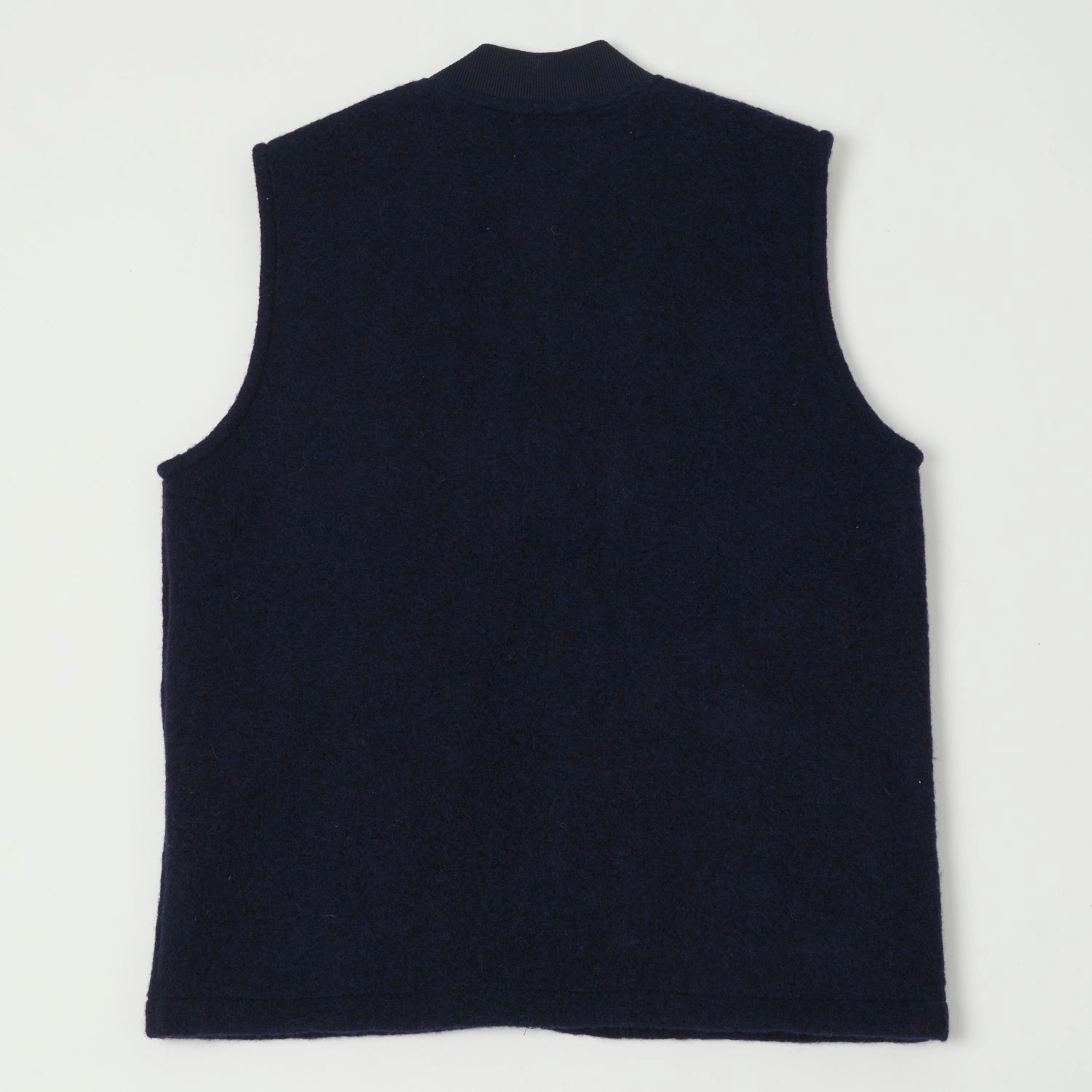 Hartford Knitted Wool Vest - Navy QuickAccess Pockets Seamless Knit Cuffs