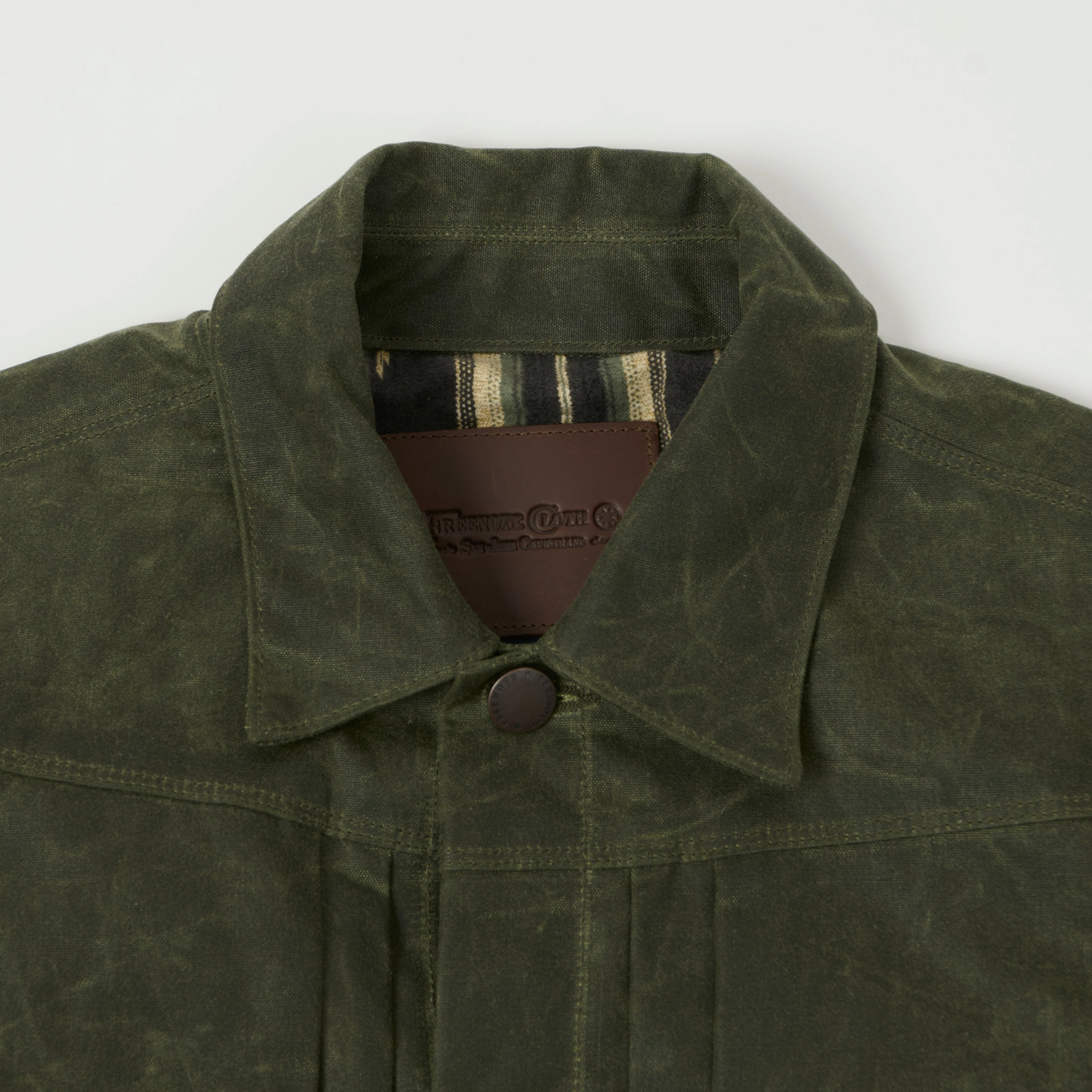 Freenote Cloth 'Riders' Waxed Canvas Jacket - Olive Essential Casual Look Insulated Design