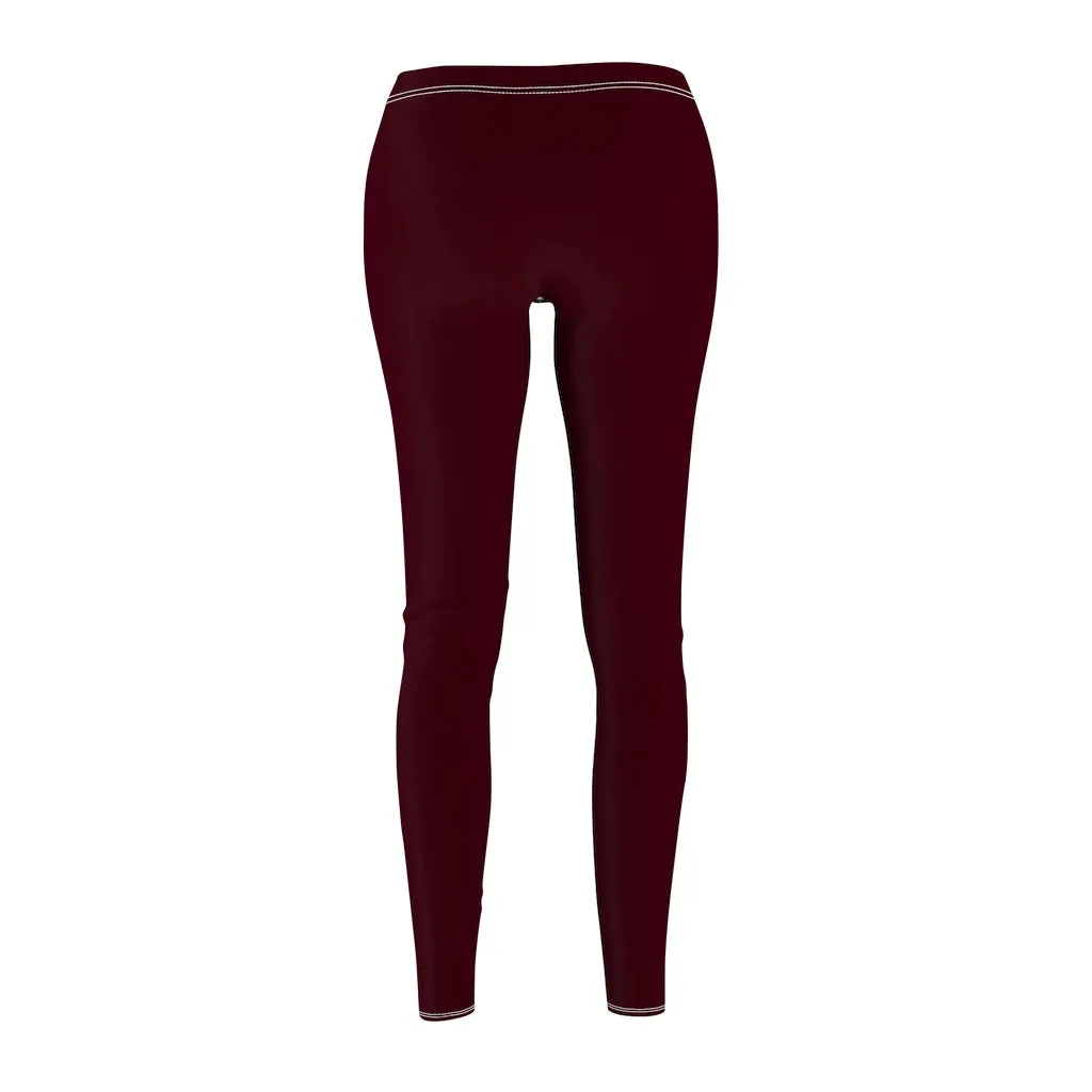Chocolate Brown Casual Leggings