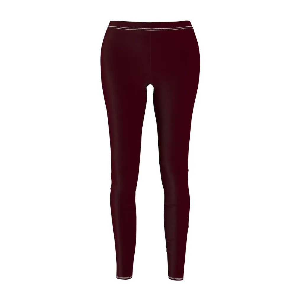 Chocolate Brown Casual Leggings