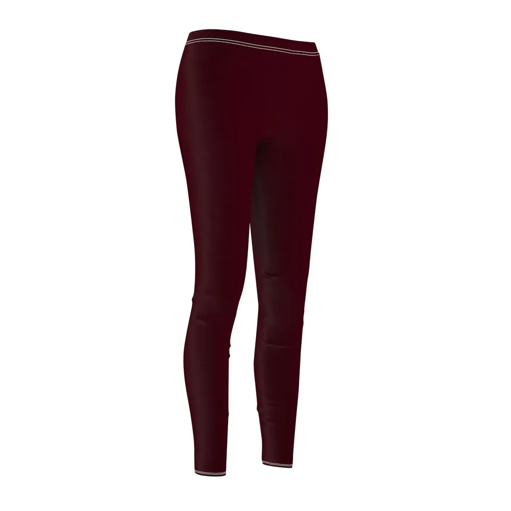 Chocolate Brown Casual Leggings