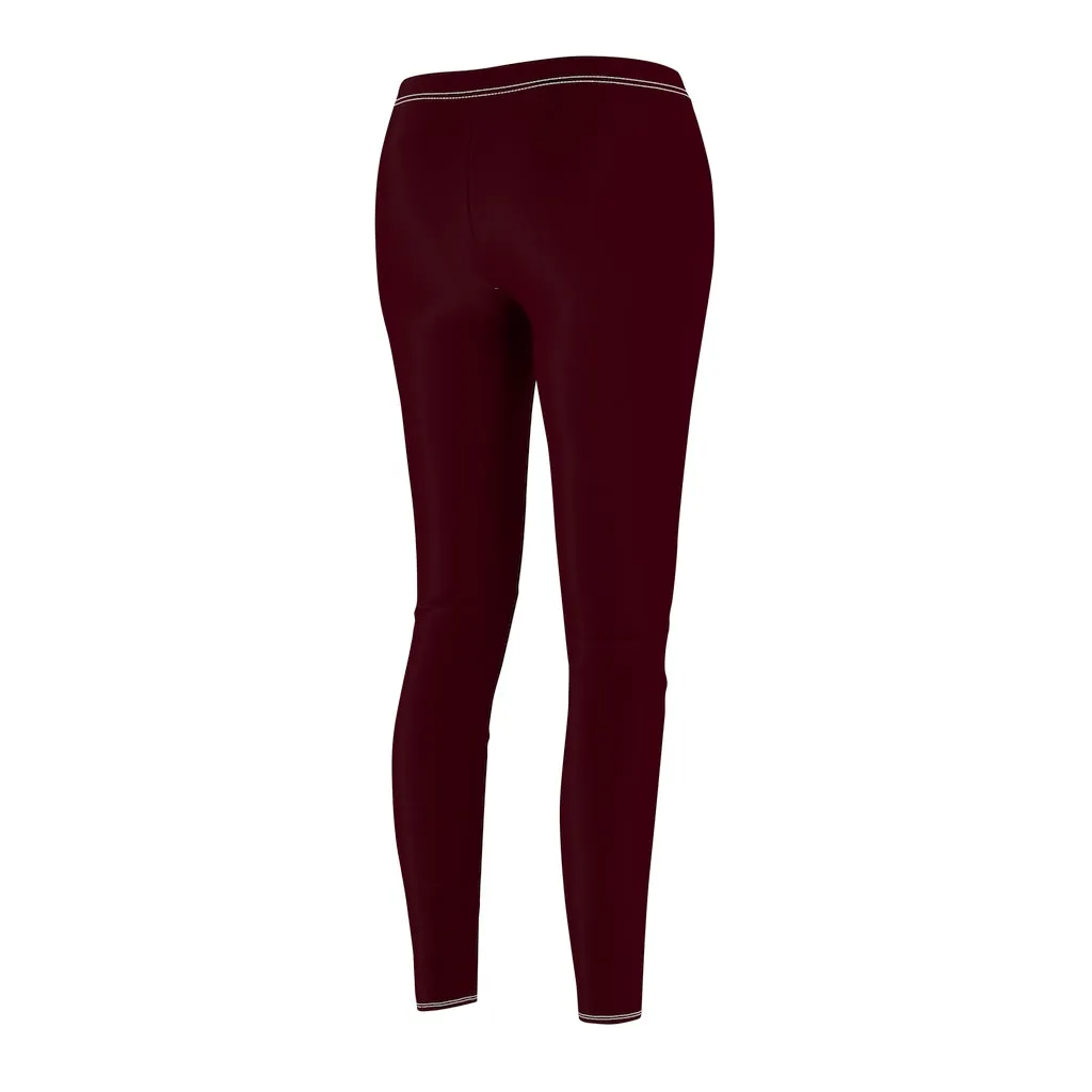 Chocolate Brown Casual Leggings