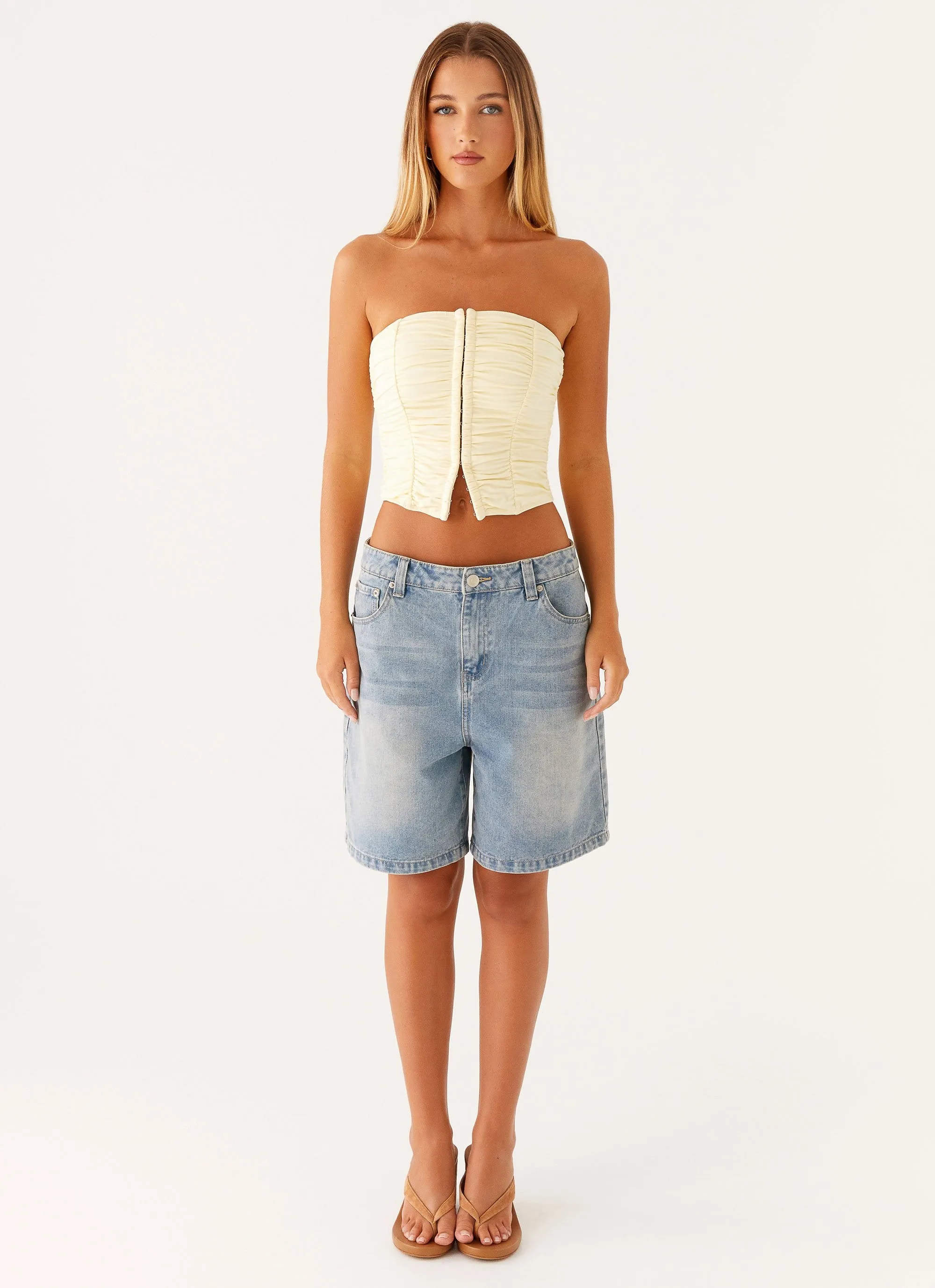 Christy Tube Top - Ivory SolarReflectiveFinish