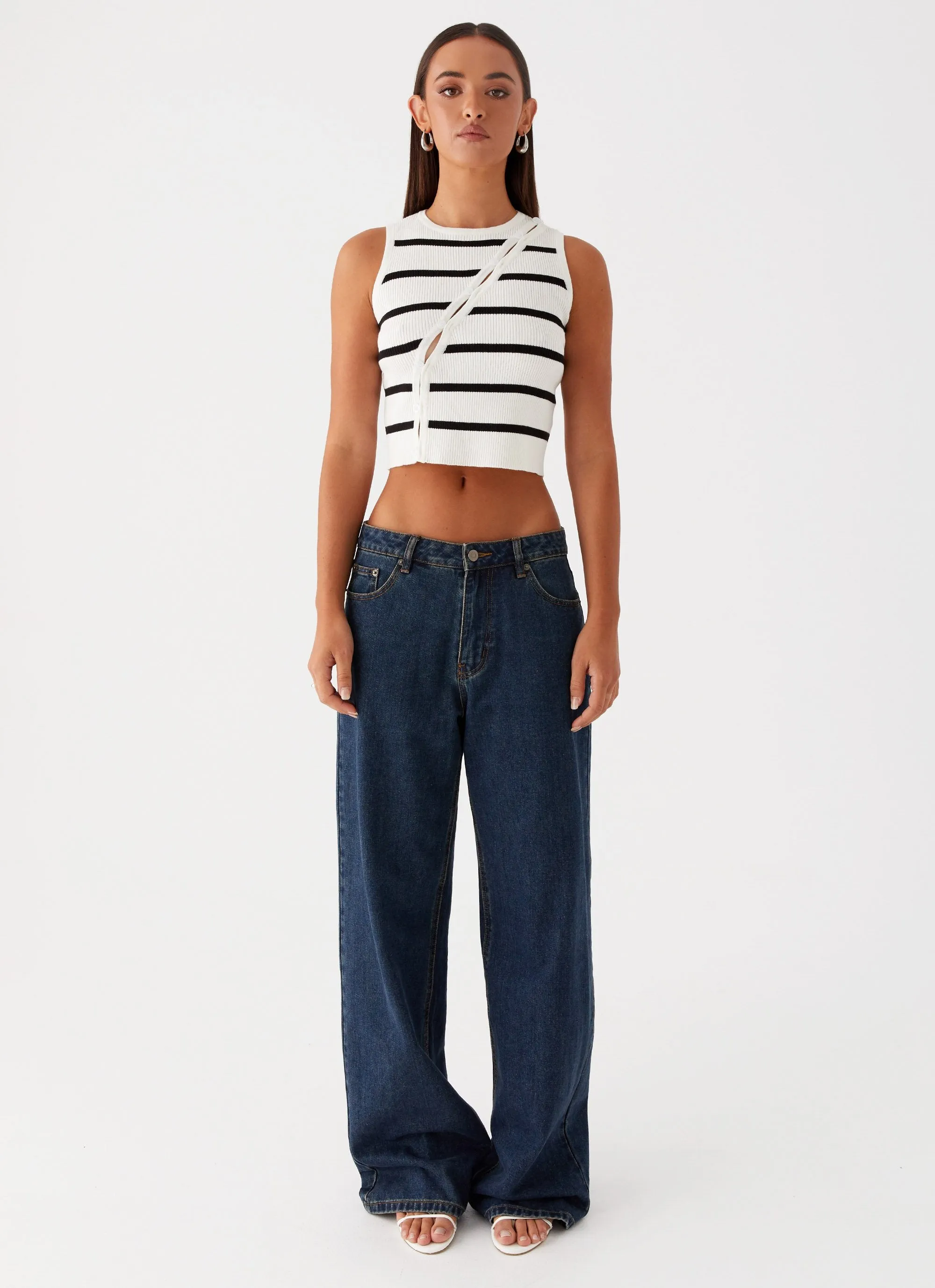 Chromatic Charm Knit Top - Ivory AbrasionResistantEdging