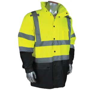 Class 3 Reflectivz Rain Jacket - Lime - 5XL