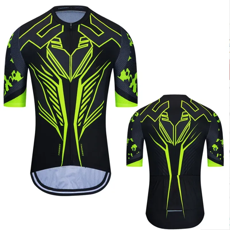Classic Black Men Cycling Jersey 2023 Cycling Racing Tops Short Sleeve Cyclist Clothes Shirt Maillot Summer Bicycle Bike Wear