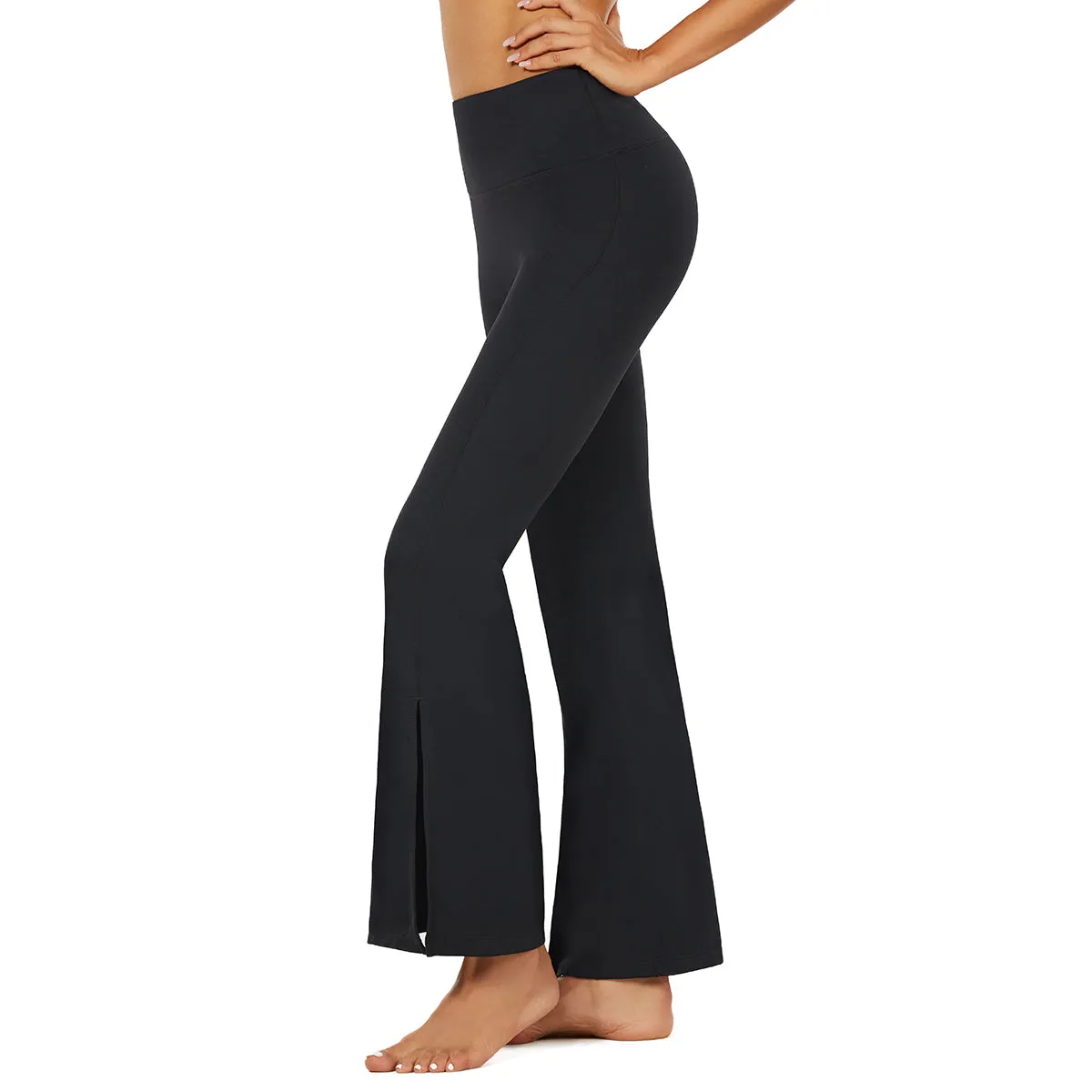 Classic Revival Flared Pants Boot Cut Legging Black