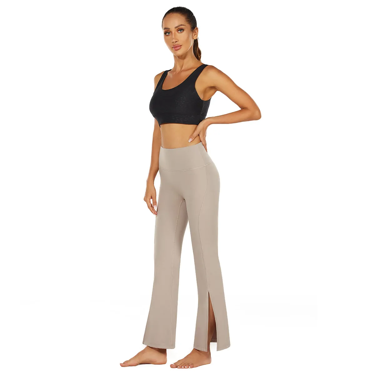 Classic Revival Flared Pants Boot Cut Legging Grey