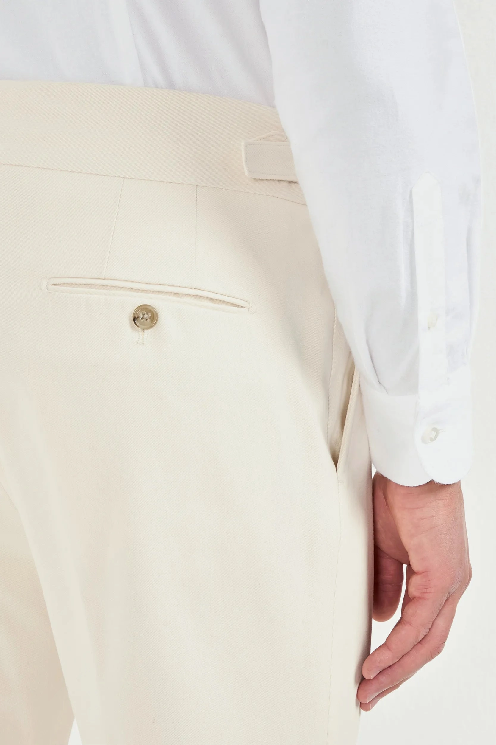 Off-white Limited Edition trousers - Made in Italy Mid Rise