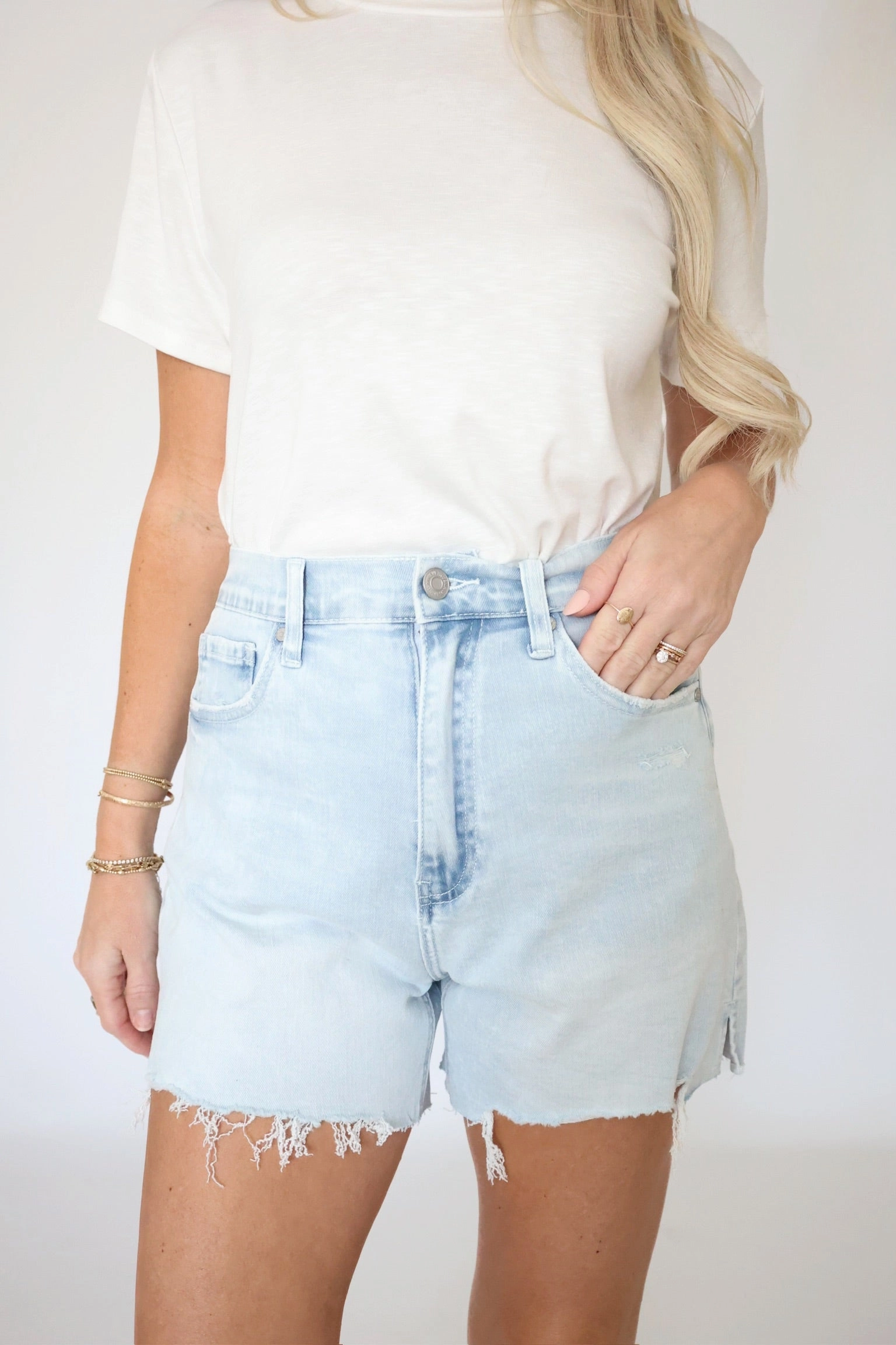 RibbedCollar Comfy Cardigan Summer Night Denim Short
