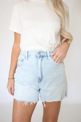 RibbedCollar Comfy Cardigan Summer Night Denim Short
