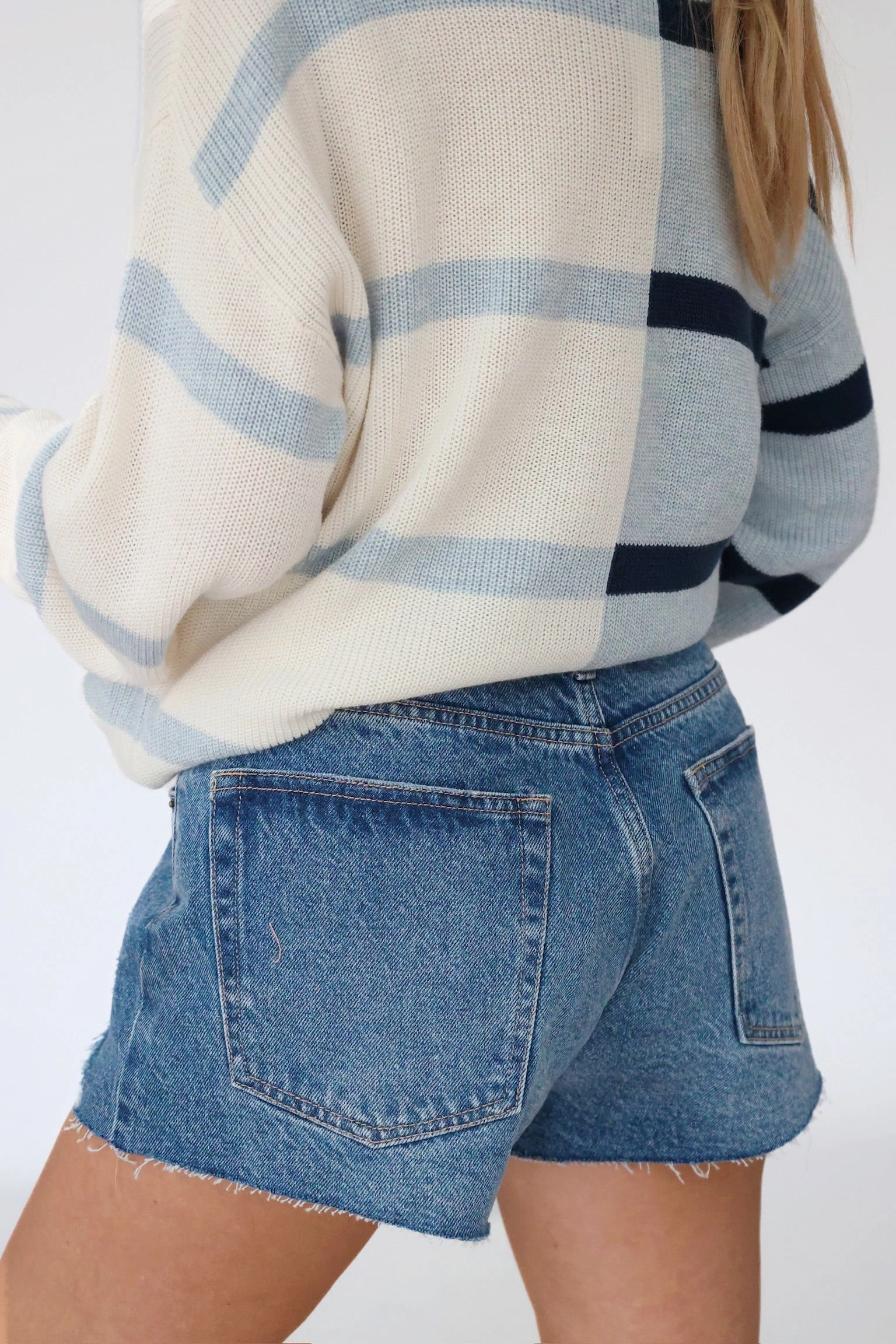 NonRestrictiveCut Classic Hi-Rise Denim Short - Vintage Indigo(FINAL SALE)