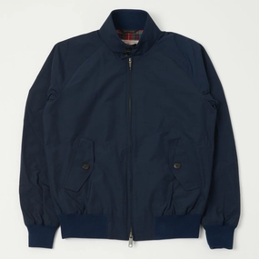 Baracuta G9 'Baracuta Cloth' Harrington Jacket - Navy Storm Ready Gear Enhanced Edge Binding