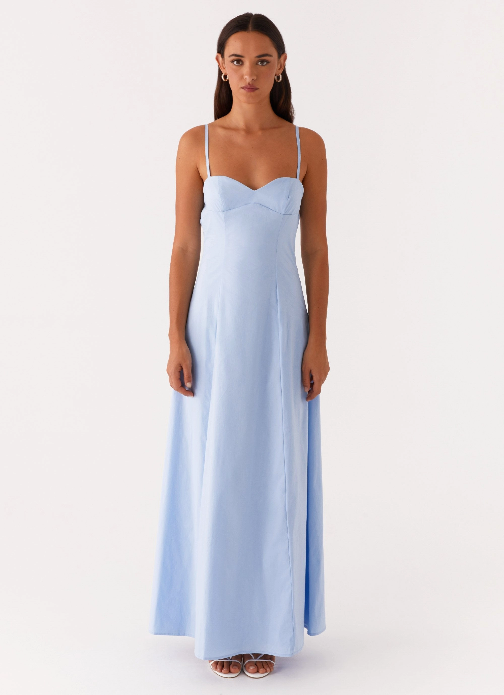 Clear As Day Maxi Dress - Blue Effortless Comfort Bold Touch